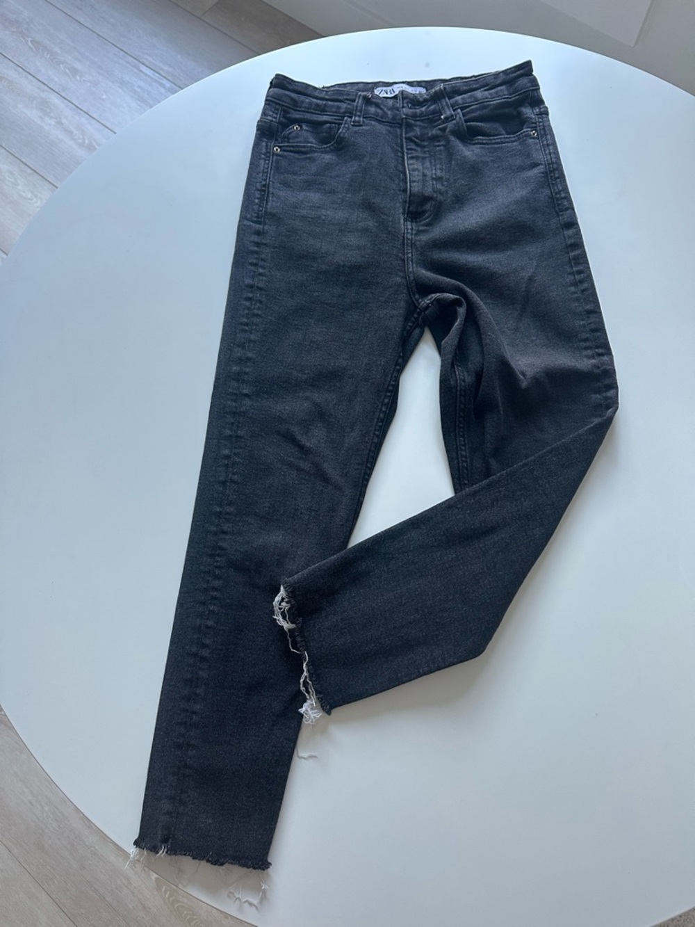 Zara Black High-Rise Skinny Jeans